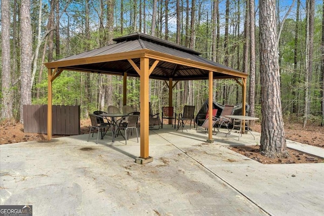 3800 Macland Rd, Hiram, GA 30141 - surrounding community with a gazebo, a patio area, and outdoor dining area