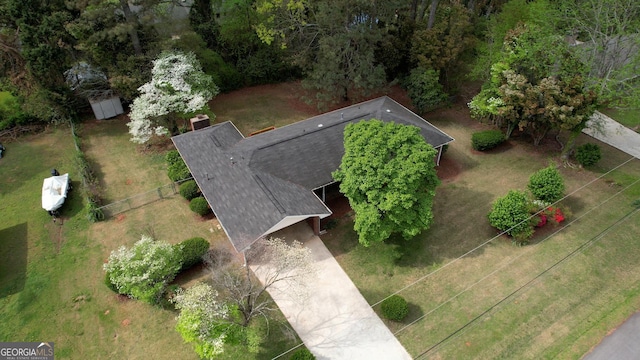 birds eye view of property