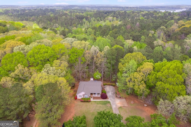 86 S Chattahoochee Dr, Hogansville, GA 30230 - view of subject property with a heavily wooded area