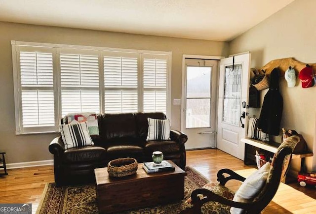 7 Lakeview Dr, Hayesville, NC 28904 - living room featuring wood finished floors and baseboards
