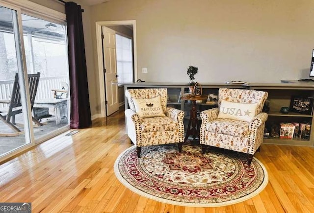 7 Lakeview Dr, Hayesville, NC 28904 - sitting room with wood finished floors