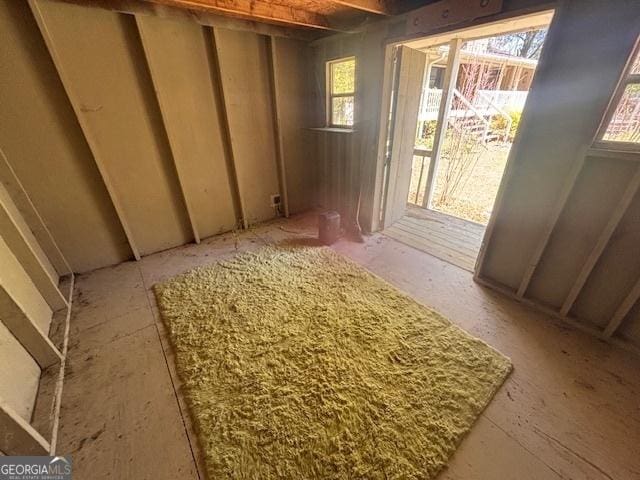 interior space with a healthy amount of sunlight