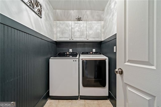 295 Sagamore Cv NW, Sugar Hill, GA 30518 - laundry room featuring separate washer and dryer and cabinet space