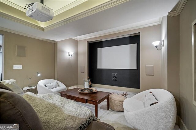 295 Sagamore Cv NW, Sugar Hill, GA 30518 - cinema room with crown molding