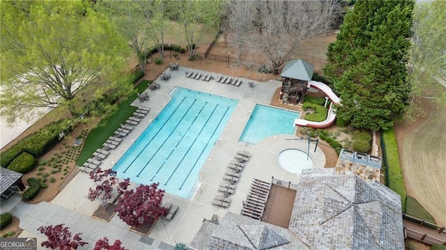 295 Sagamore Cv NW, Sugar Hill, GA 30518 - aerial view of a pool