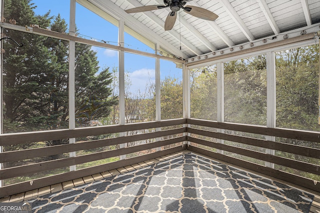 105 Blackberry Ct, Woodstock, GA 30188 - unfurnished sunroom featuring a ceiling fan