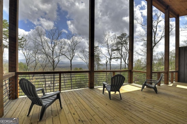 768 Cherokee Cir, Ellijay, GA 30540 - view of wooden deck