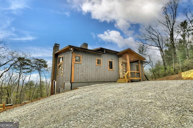 768 Cherokee Cir, Ellijay, GA 30540 - view of front of property featuring a chimney