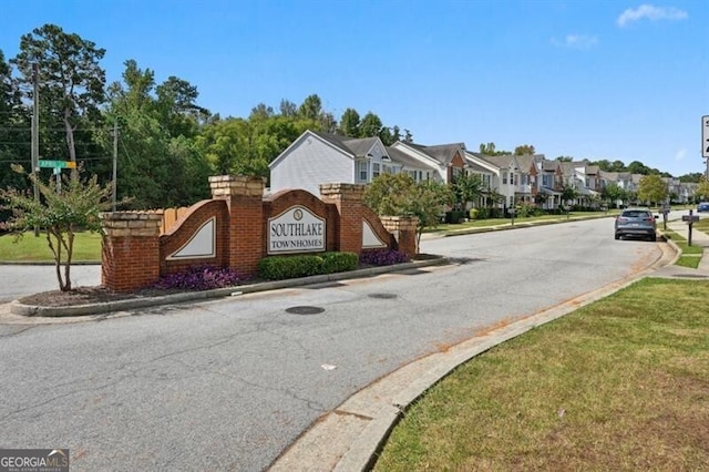 1575 April Ln, Morrow, GA 30260 - view of road with sidewalks, a residential view, and curbs