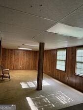4528 Newcastle Cir, Lithonia, GA 30038 - below grade area with wooden walls