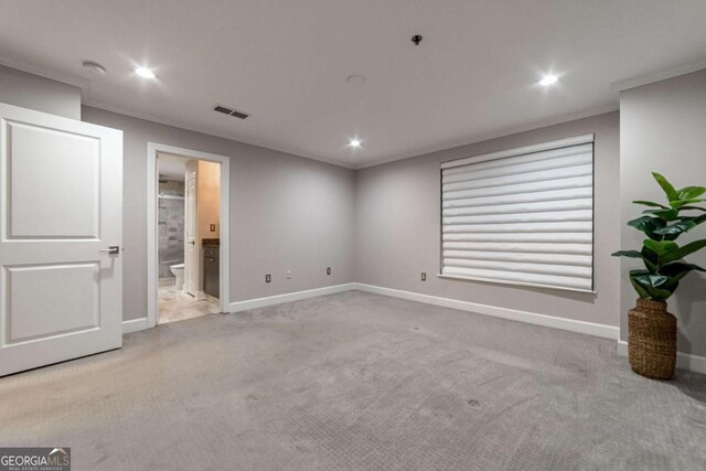2626 Peachtree Rd NW Unit 412, Atlanta, GA 30305 - interior space featuring ensuite bathroom, baseboards, visible vents, and recessed lighting