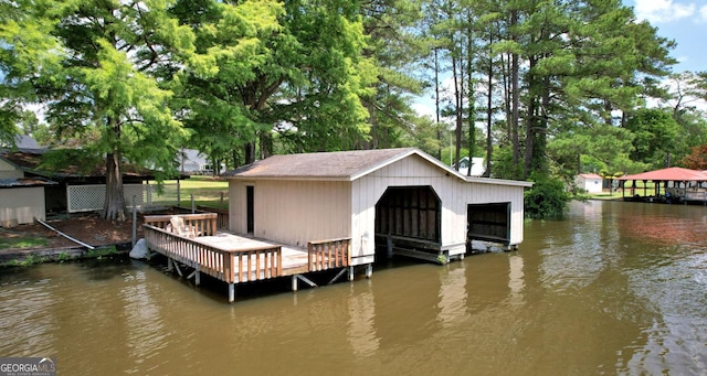 126 N Valhalla Ct, Cordele, GA 31015 - dock area featuring a water view