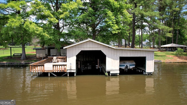 126 N Valhalla Ct, Cordele, GA 31015 - dock featuring a water view