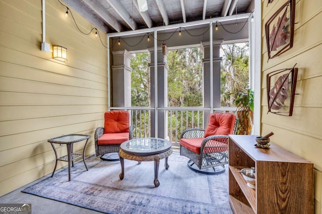 view of sunroom / solarium