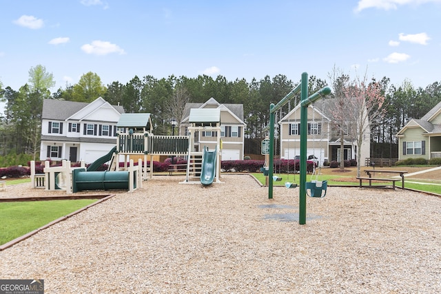 view of community playground