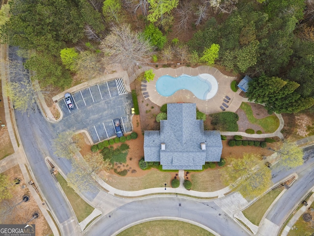 birds eye view of property