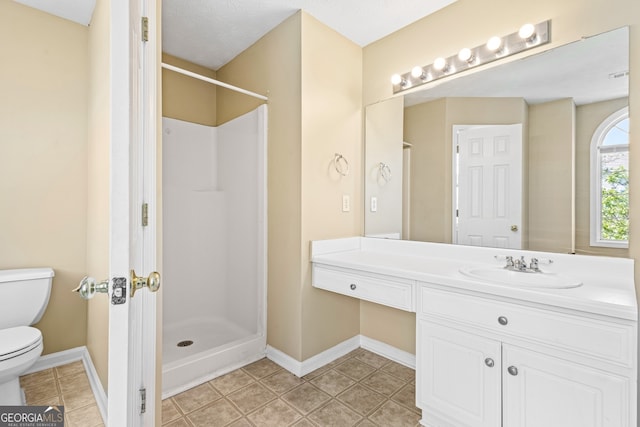 1016 Borrington Ln, Stockbridge, GA 30281 - full bath featuring vanity, a shower, and tile patterned flooring