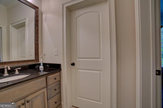 13 Breckenridge Rd SE, Rome, GA 30161 - bathroom with vanity and crown molding