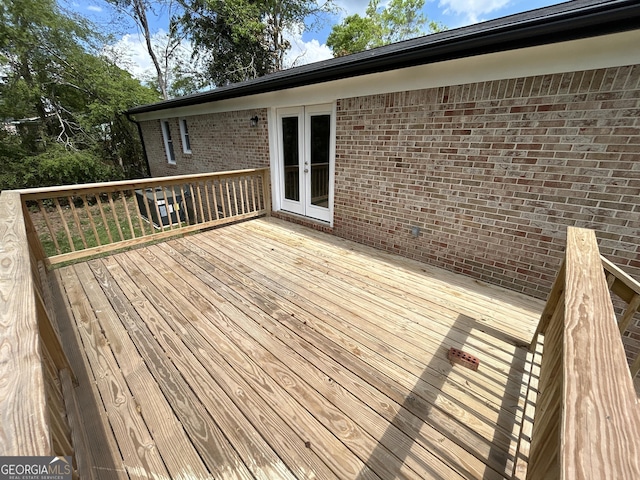 219 Hammerhawk Rd, Griffin, GA 30223 - wooden terrace featuring french doors
