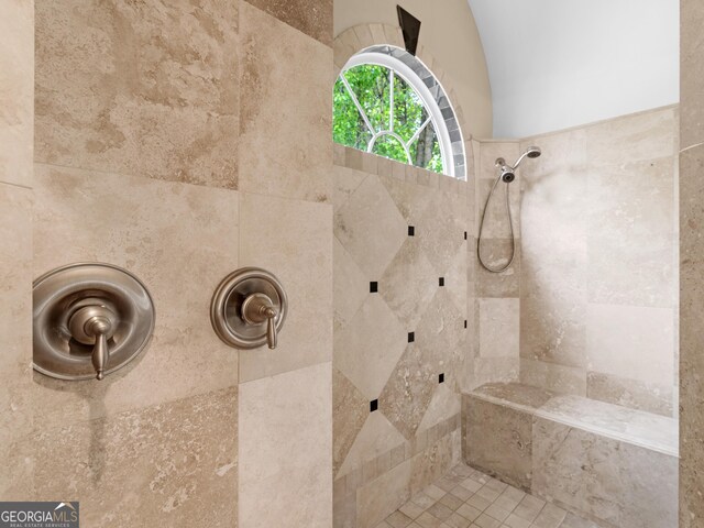 5297 Heron Bay Blvd, Locust Grove, GA 30248 - bathroom with a tile shower