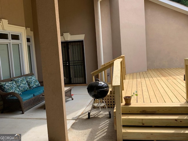 6279 Giles Rd, Lithonia, GA 30058 - view of wooden terrace