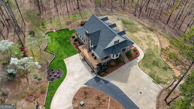 drone / aerial view