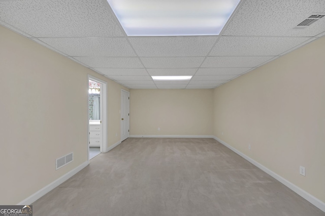 1405 Wilmington Way, Grayson, GA 30017 - spare room with carpet flooring and a paneled ceiling
