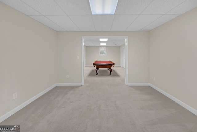 1405 Wilmington Way, Grayson, GA 30017 - playroom with carpet, pool table, and a drop ceiling
