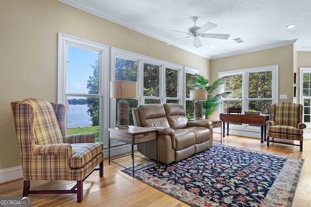 sunroom / solarium with visible vents