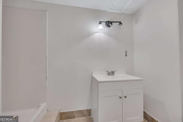 full bathroom with vanity