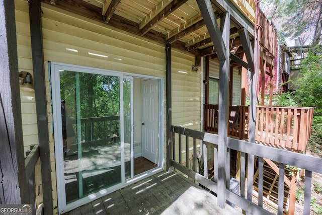 view of entrance to property