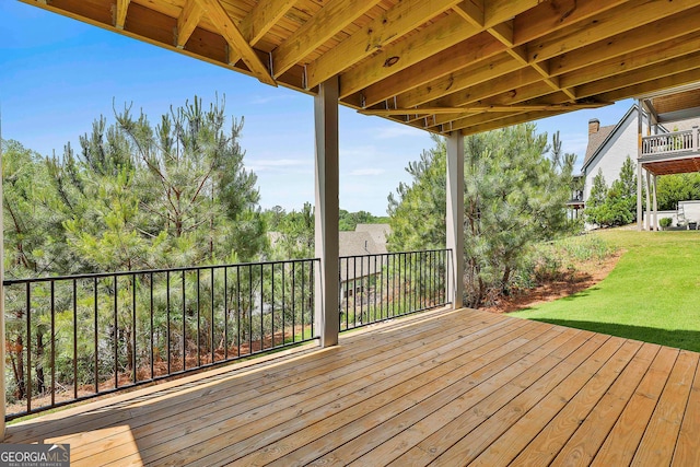 310 Arbor Garden Cir, Newnan, GA 30265 - wooden deck with a yard