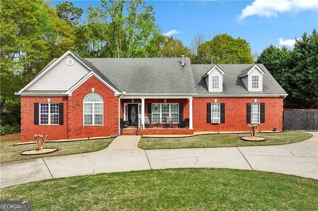698 Jefferson Hwy, Winder, GA 30680 - view of front of property with brick siding and covered porch