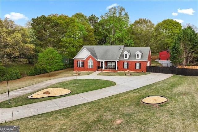 698 Jefferson Hwy, Winder, GA 30680 - view of front facade with curved driveway and brick siding
