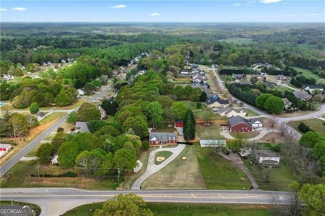 698 Jefferson Hwy, Winder, GA 30680 - aerial view of property's location with a heavily wooded area