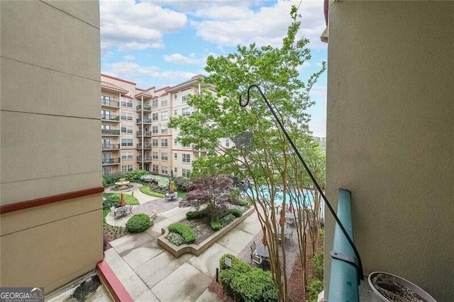 view of balcony