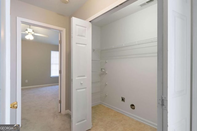 closet with visible vents