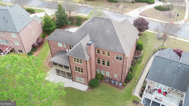 5224 Brendlynn Dr, Suwanee, GA 30024 - birds eye view of property featuring a residential view