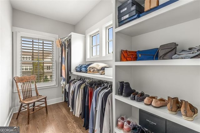 111 Brighton Blvd, Woodstock, GA 30188 - spacious closet featuring wood finished floors
