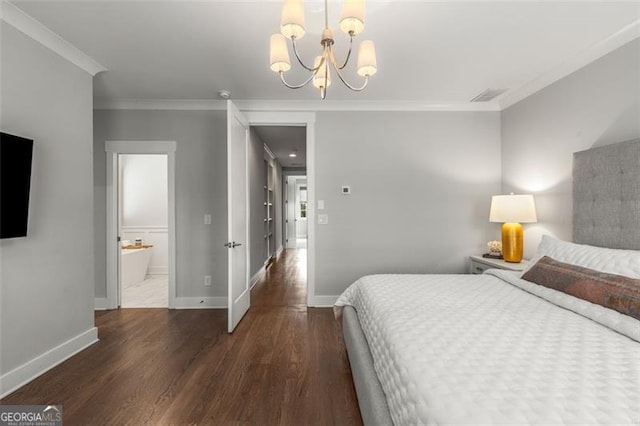 111 Brighton Blvd, Woodstock, GA 30188 - bedroom featuring crown molding, wood finished floors, and baseboards