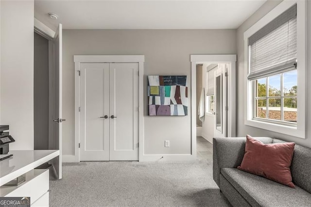 111 Brighton Blvd, Woodstock, GA 30188 - sitting room featuring carpet flooring and baseboards