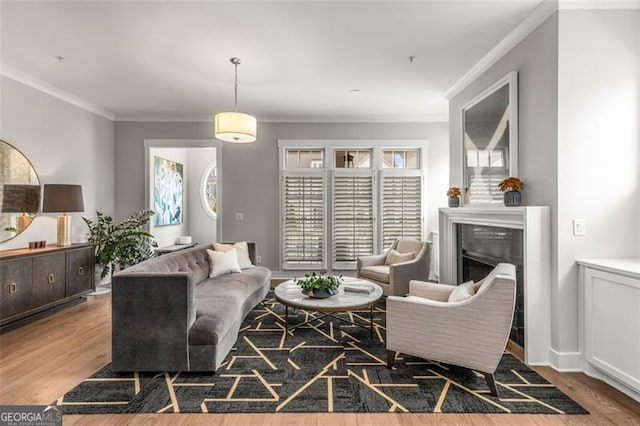111 Brighton Blvd, Woodstock, GA 30188 - living area with a wealth of natural light, wood finished floors, and a fireplace