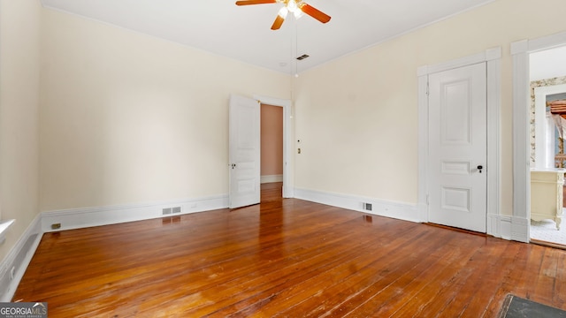 316 E 3rd Ave, Rome, GA 30161 - spare room featuring ceiling fan and hardwood / wood-style flooring