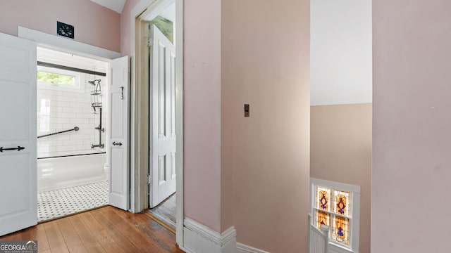 316 E 3rd Ave, Rome, GA 30161 - hallway with hardwood / wood-style flooring