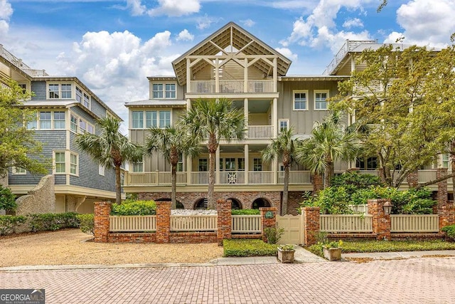 17 Sea Oats Ln, Saint Simons, GA 31522 - view of property featuring fence