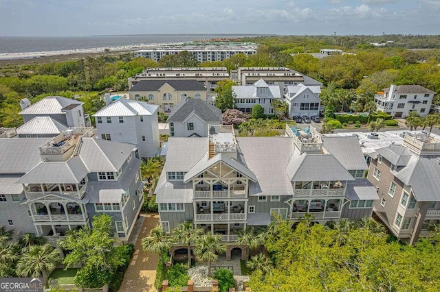 17 Sea Oats Ln, Saint Simons, GA 31522 - drone / aerial view with a residential view