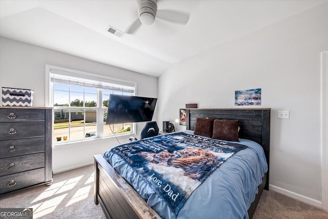 5321 Felles Way, Forsyth, GA 31029 - carpeted bedroom featuring ceiling fan and vaulted ceiling