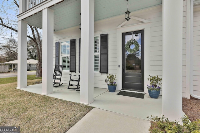 LOT5 Casey Rd, Newnan, GA 30263 - property entrance featuring covered porch and a lawn