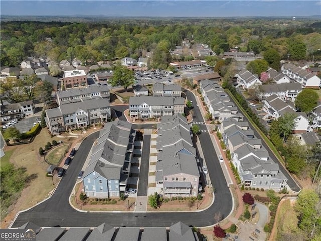 825 Maplewood Dr, Roswell, GA 30075 - drone / aerial view with a residential view and a view of trees