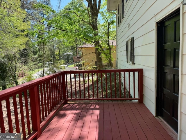 3013 Barcelona Way, Conyers, GA 30012 - deck with a fenced backyard and a sunroom